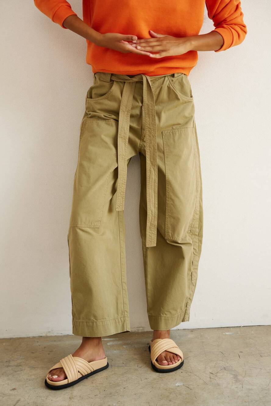 NEW JAMIE HALLER the karate pants in eucalyptus